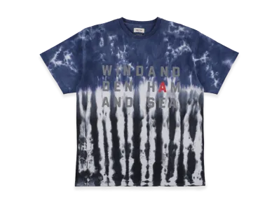 WIND AND SEA x DENHAM Stripe Tye Dye Tee "Charcoal"