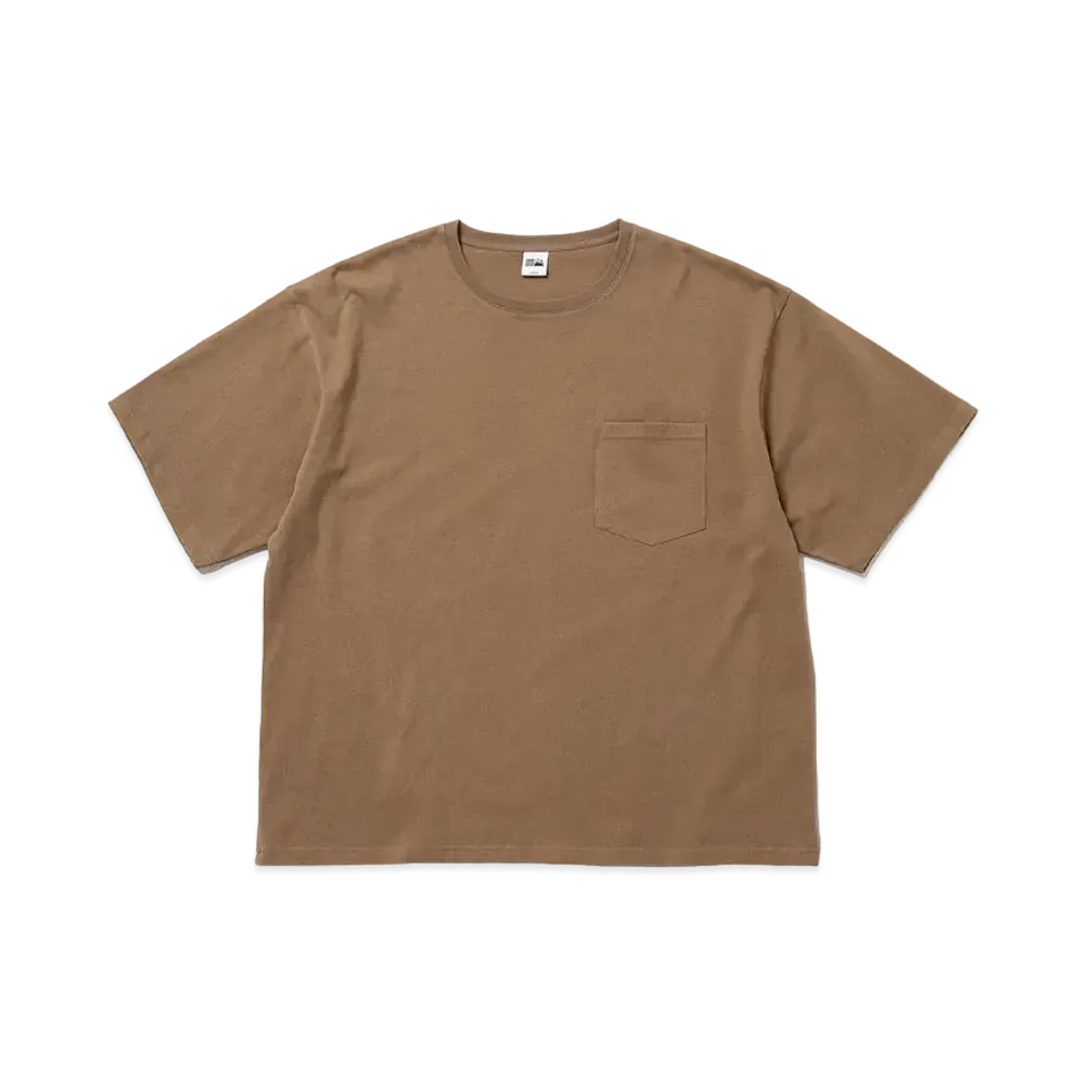 FIRST DOWN BAGGY TEE S/S COTTON HEAVY JERSEY "Light Khaki"