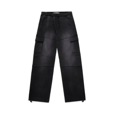 1017 ALYX 9SM Fleece Garment Dye Cargo Pants "Black"
