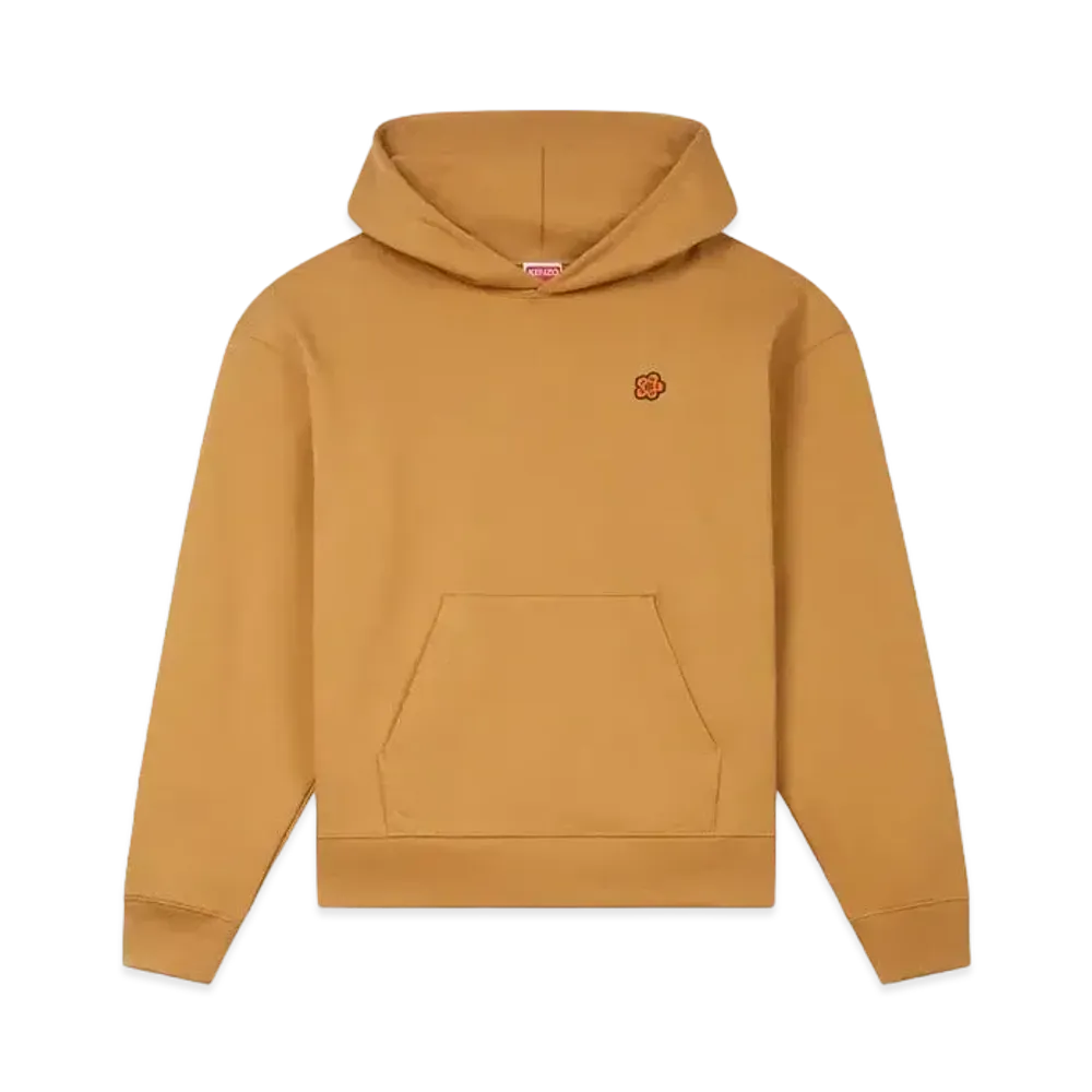 KENZO 'BOKE FLOWER' Oversize Embroidery Hoodie "Dark Camel"