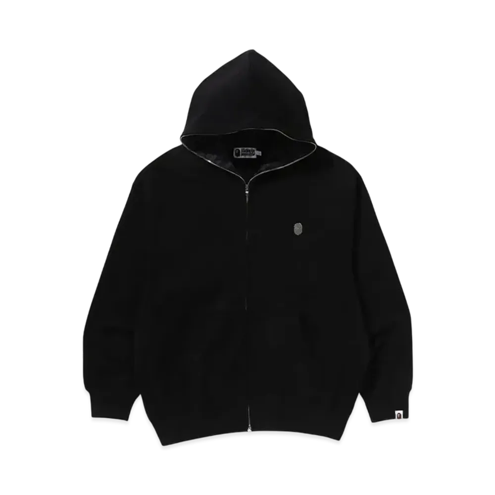 A BATHING APE One Point Relaxed Fit Zip Hoodie "Black"