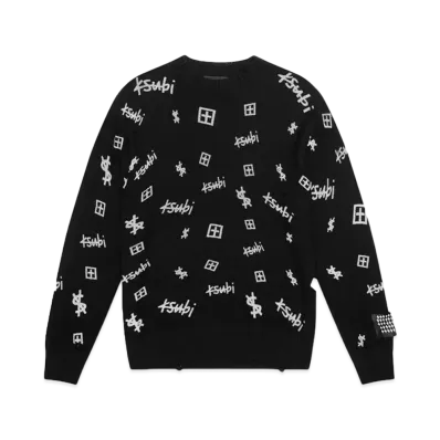 KSUBI Trash Box Knit Crew Black "Black"