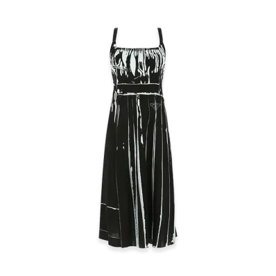 PRADA Women's Stretch Viscose Dress "Printed"