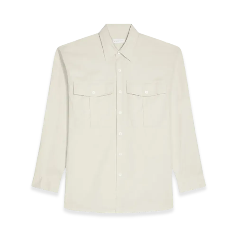 DRIES VAN NOTEN Oversized Cotton Shirt "Beige"