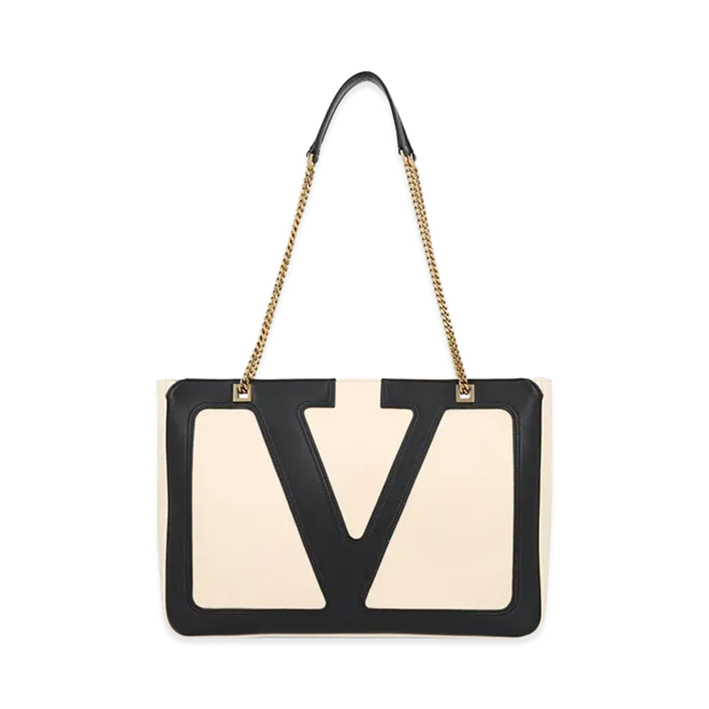 Valentino Women's Medium Tote Viva Supers "Butterwhitenero"