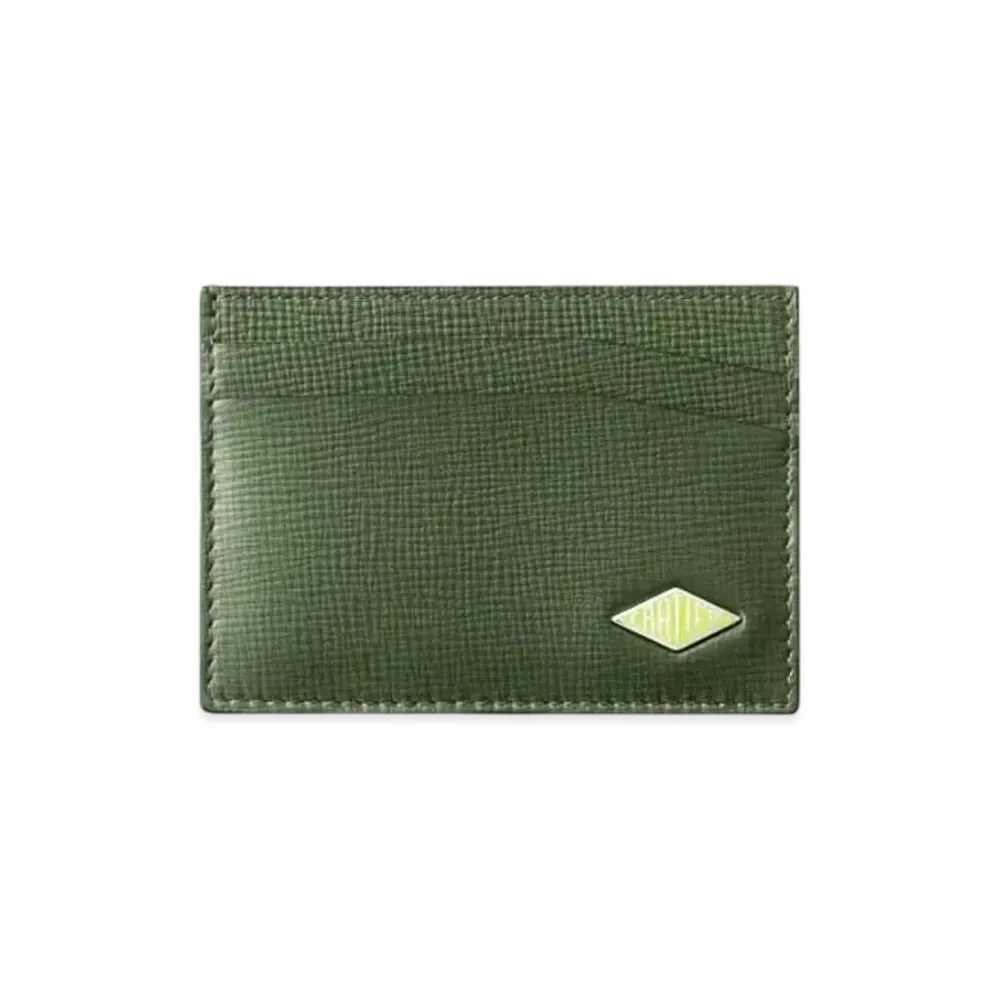 Cartier Double Card Holder, Cartier Losange "Khaki/Black"