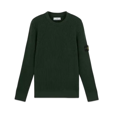 Stone Island 553C2 Full Rib RWS Wool "Musk Green"