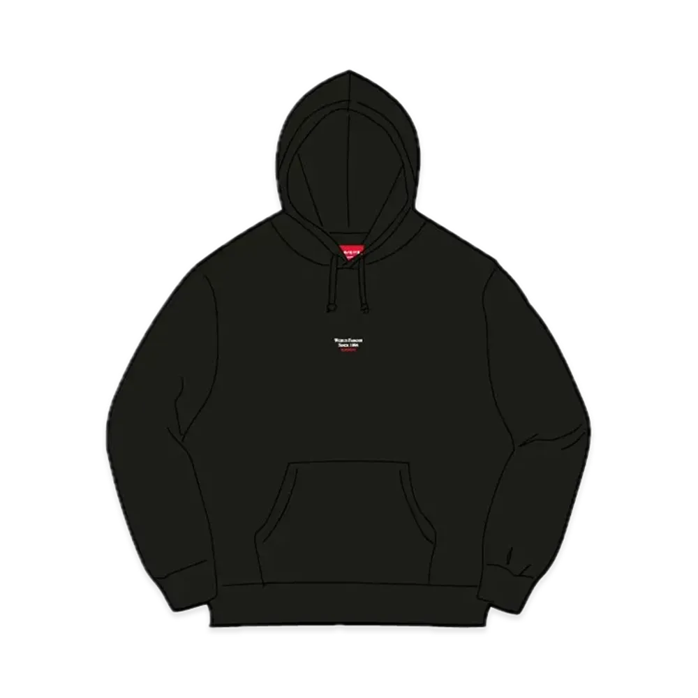 Supreme World Famous Micro Hooded Sweatshirt "Black"
