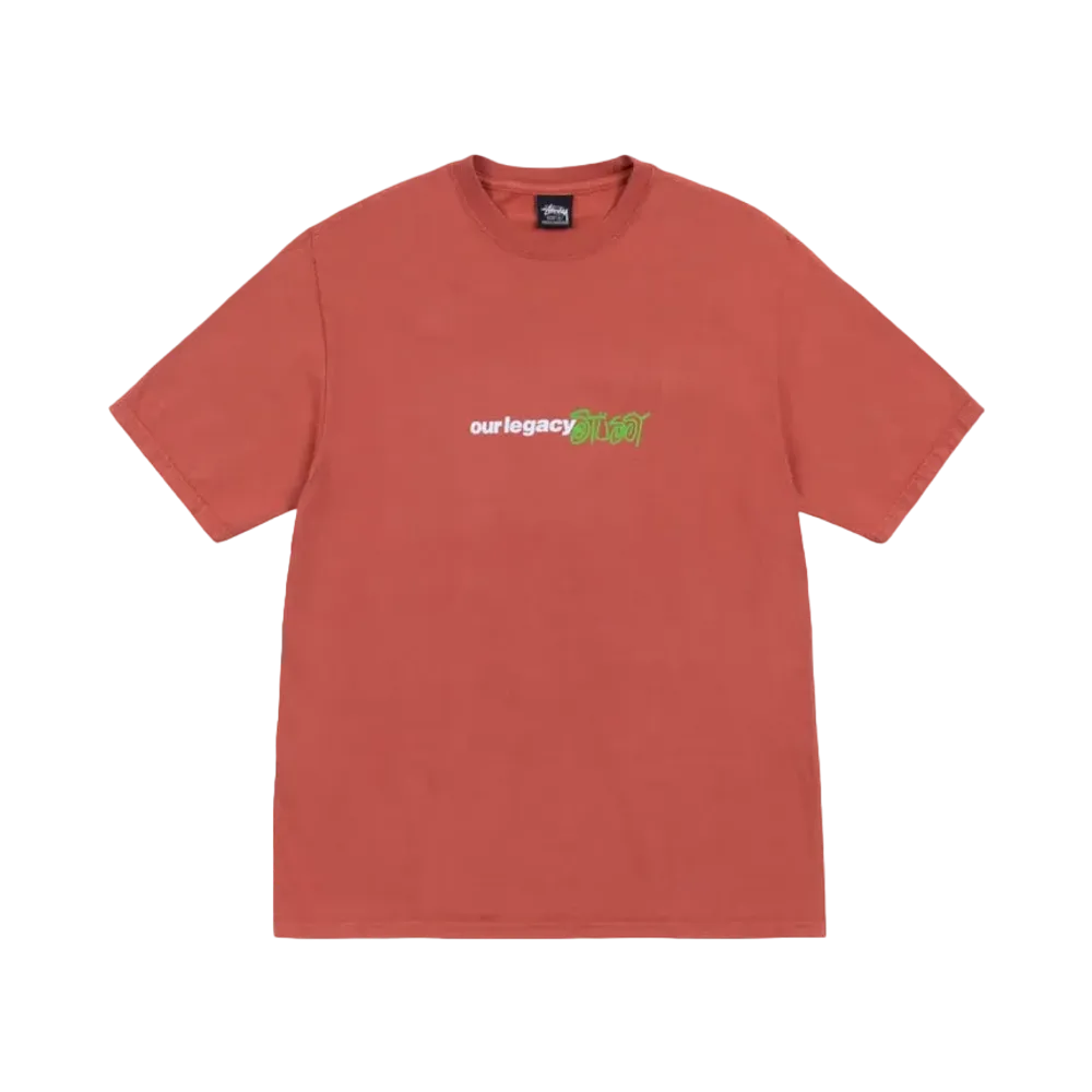 Stussy x OUR LEGACY Work Shop Sport Tee Pigment Dyed "Clay"