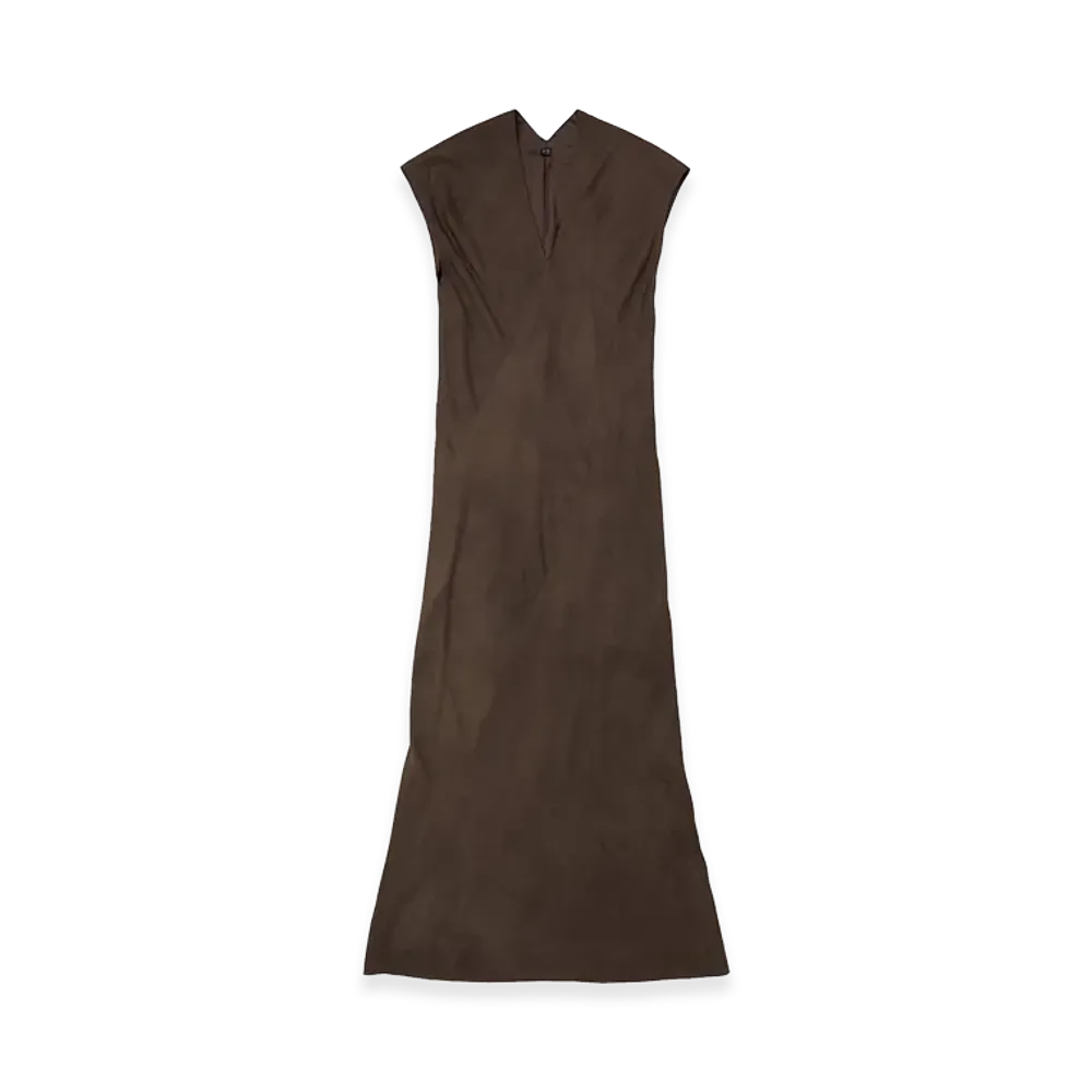T.T Taiga Takahashi Women's Infinite Dress "Mud Dyed Brown"