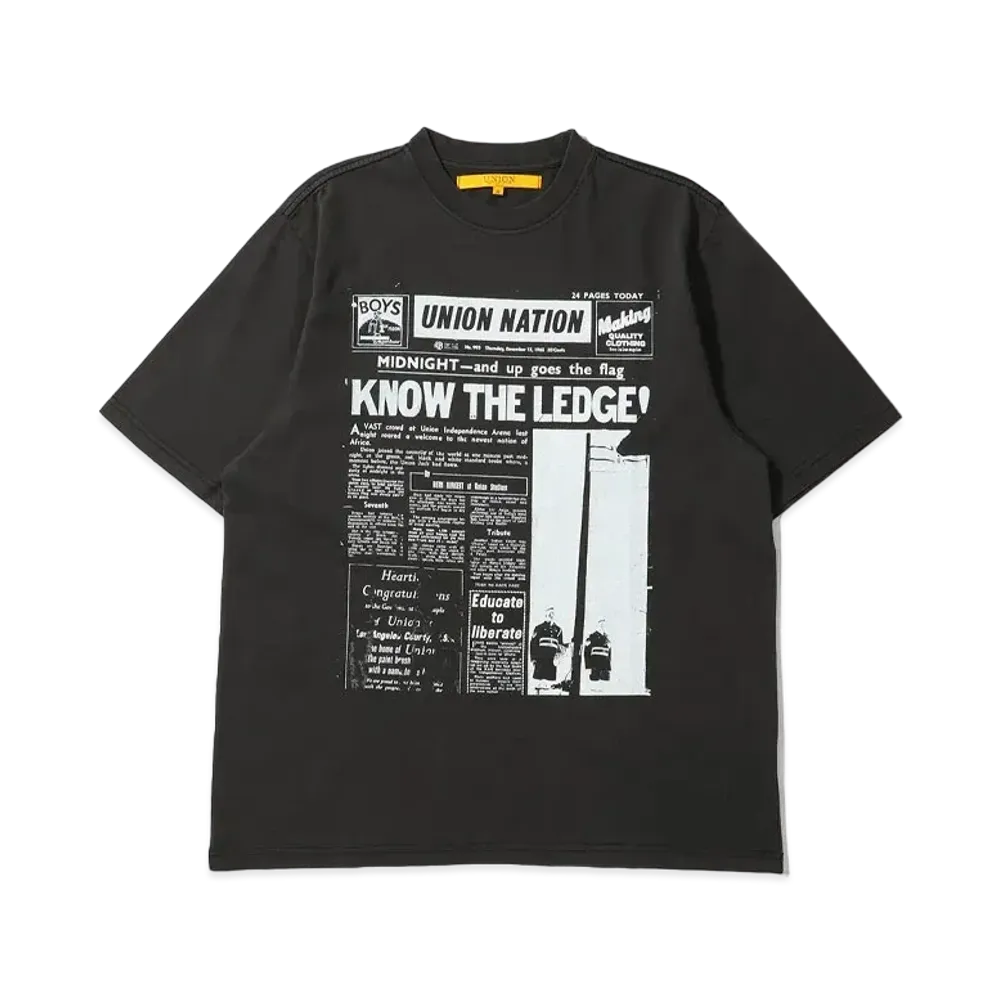 UNION Headlines Tee "Vintage Black"