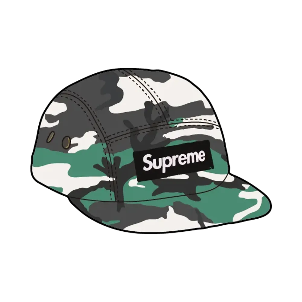 Supreme Military Camp Cap "Green Camo"