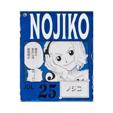 BANDAI "Ichiban Kuji" -ONE PIECE BASE SHOP Lottery 366DAYS OF BIRTHDAYS- Birth Month January-March Ryo Colors Acrylic Block Charm Prize 7/25 Nojiko