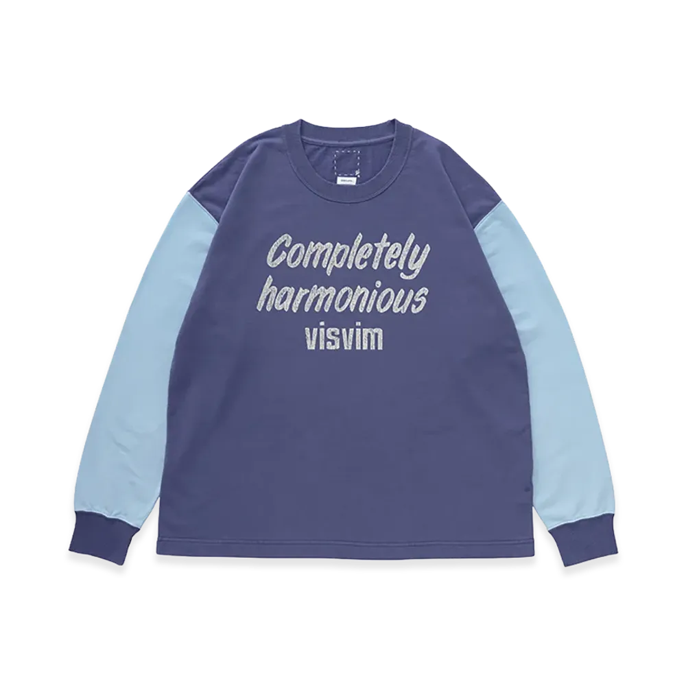 visvim Jumbo Tee L/S DMGD "Blue"