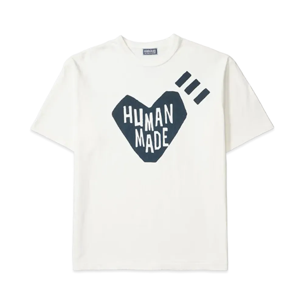 HUMAN MADE Ningensei Heart T-Shirt "White"