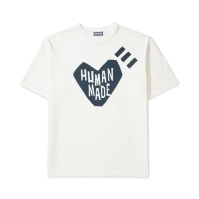 HUMAN MADE Ningensei Heart T-Shirt "White"