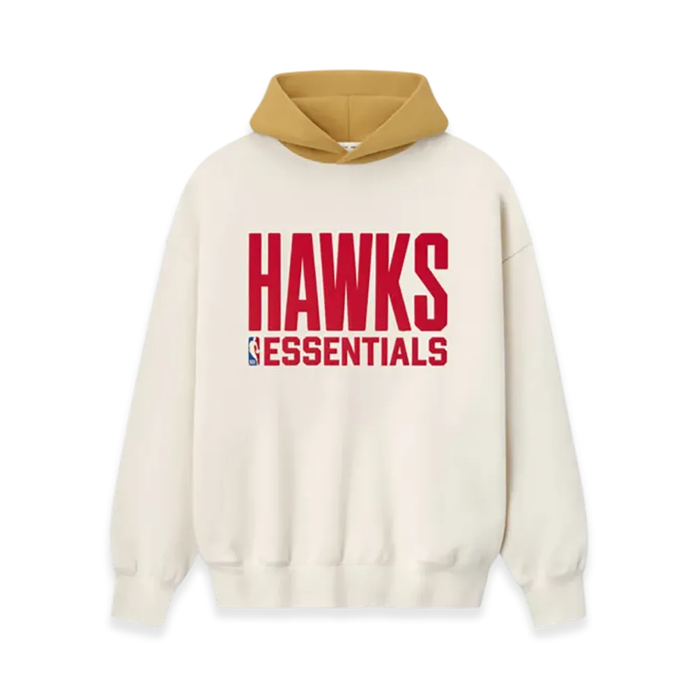 FEAR OF GOD ESSENTIALS Hawks Sport Hoodie "Cream/Caramel Yellow"