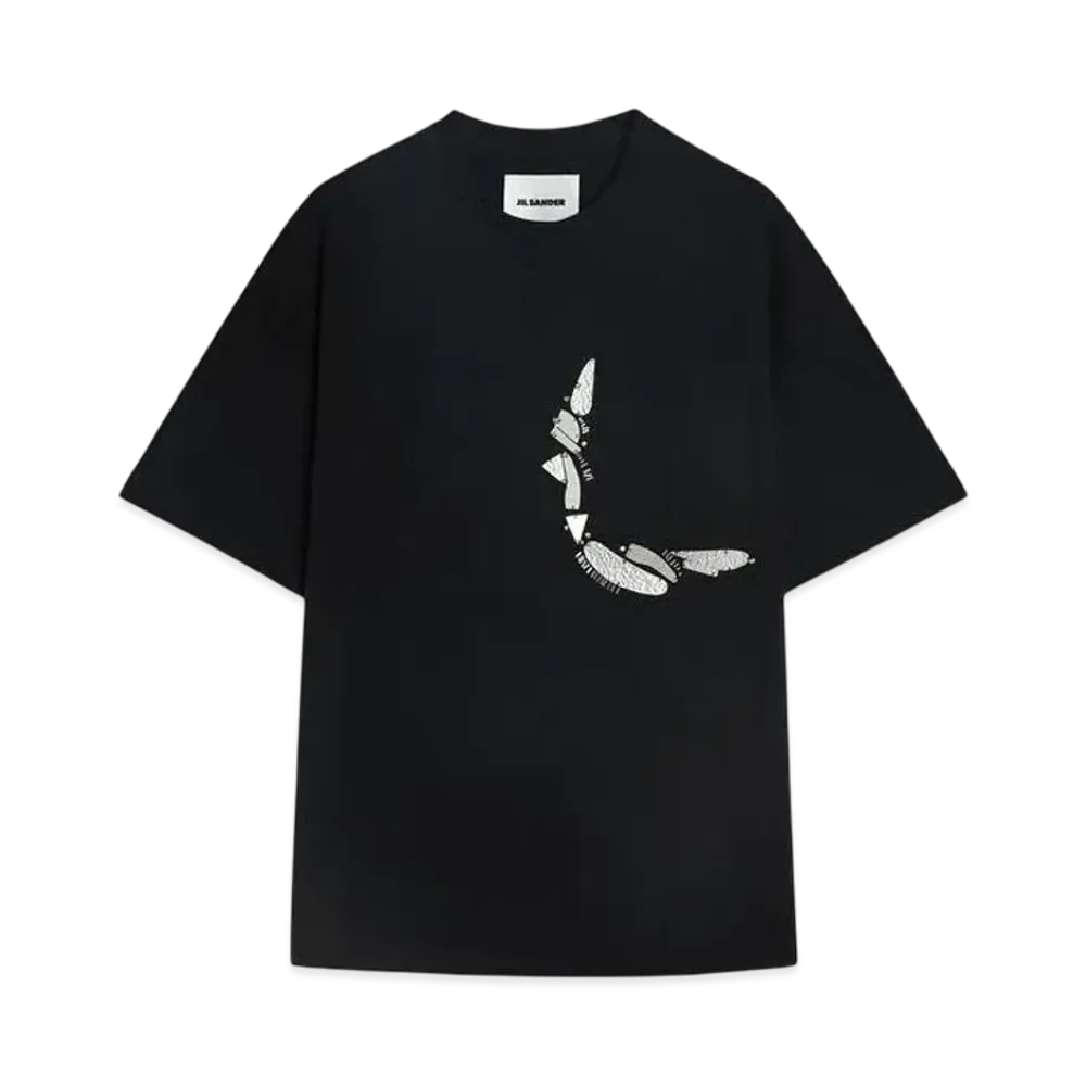 Jil Sander Men's Crew-Neck T-Shirt "Black"