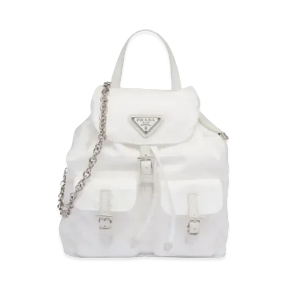 PRADA Re Nylon Mini Backpack "White"