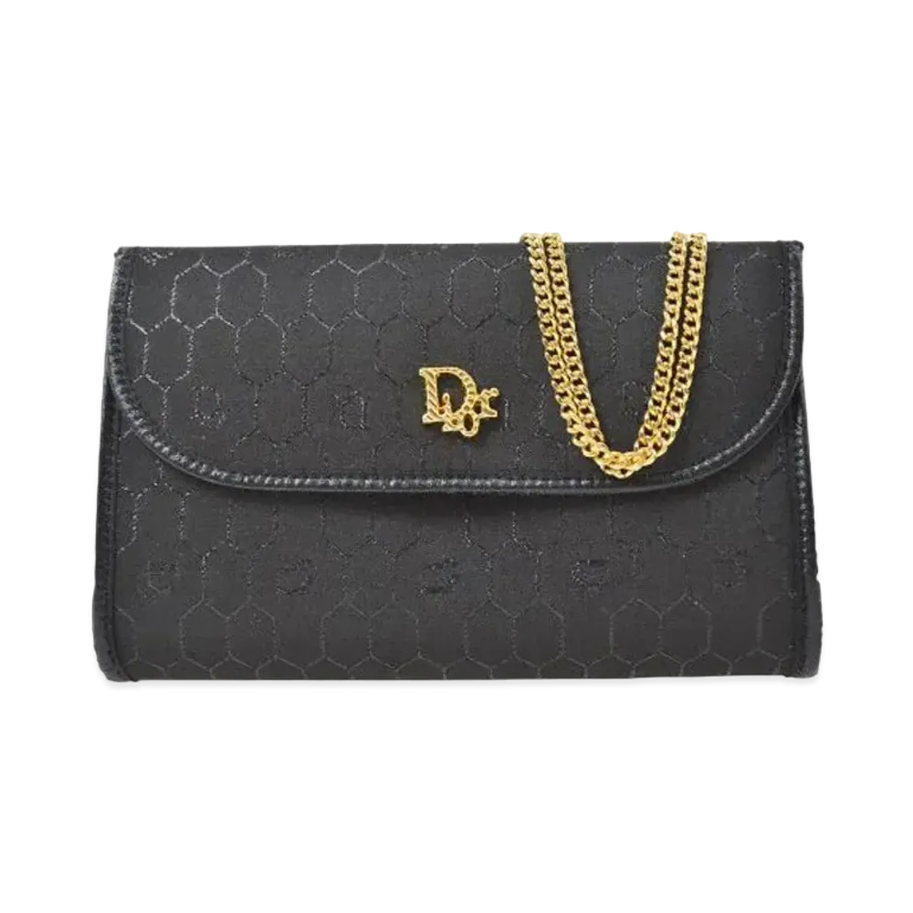 Dior Honeycomb Chain Shoulder Bag "Black"