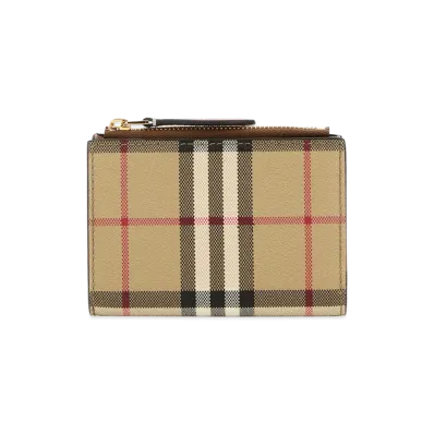 Burberry Women's Printed Canvas Wallet "Beige"