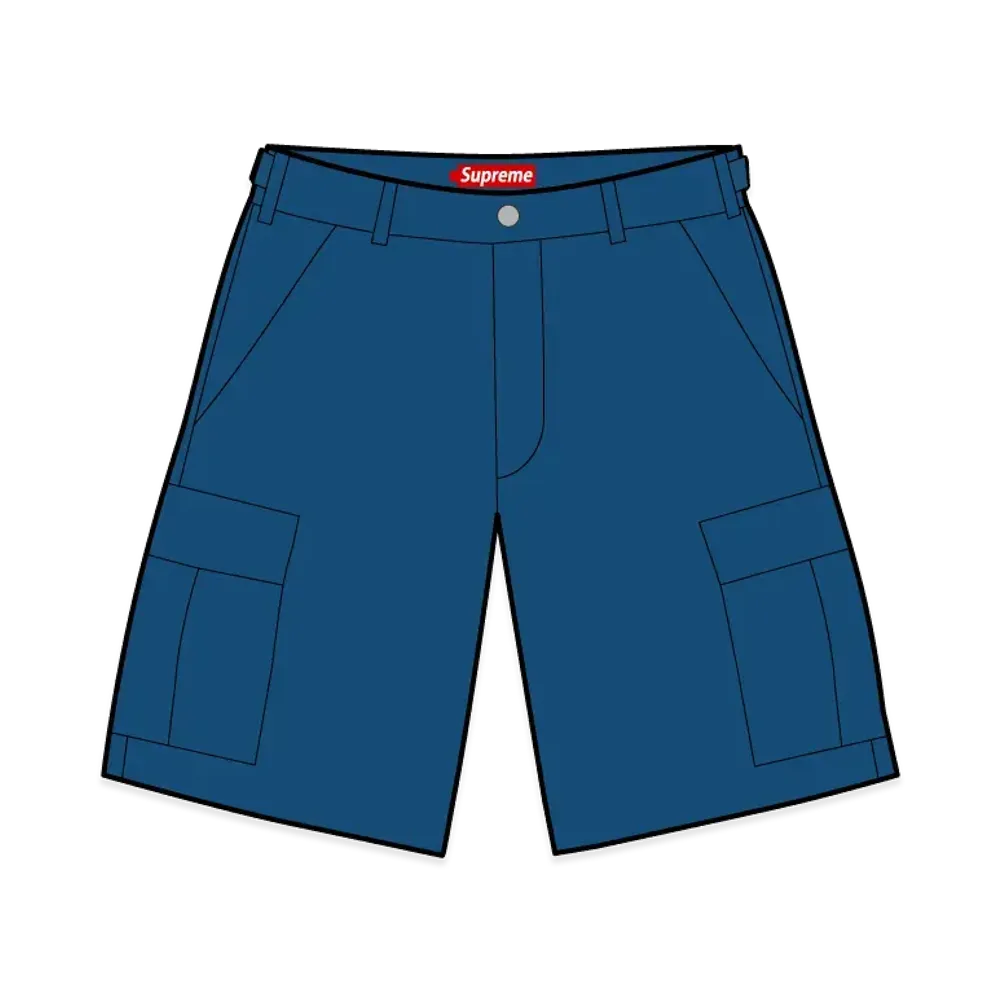 Supreme Cargo Short "Washed Navy"