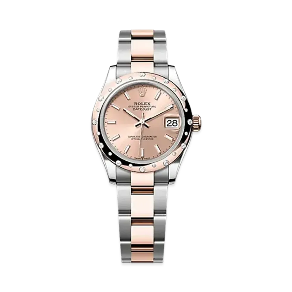 ROLEX Datejust 31mm Oystersteel & Everose Gold Diamond 278341RBR "Rose-colour"
