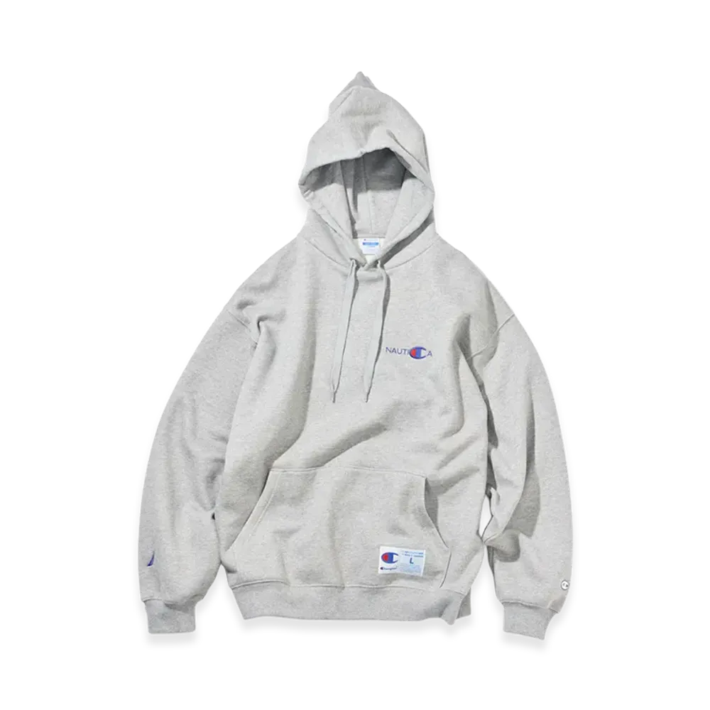 Champion x NAUTICA Embroidered Sweat Hoodie "Gray"