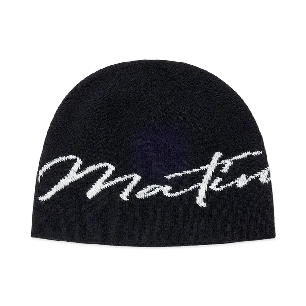 Matin Kim Matin Logo Script Beanie "Black"