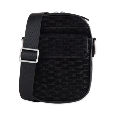 Kith Monogram Suede Passenger K15 Bag "Black"