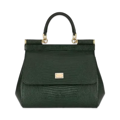 Dolce&Gabbana Sicily Bag Small Dauphine Calfskin "Green"