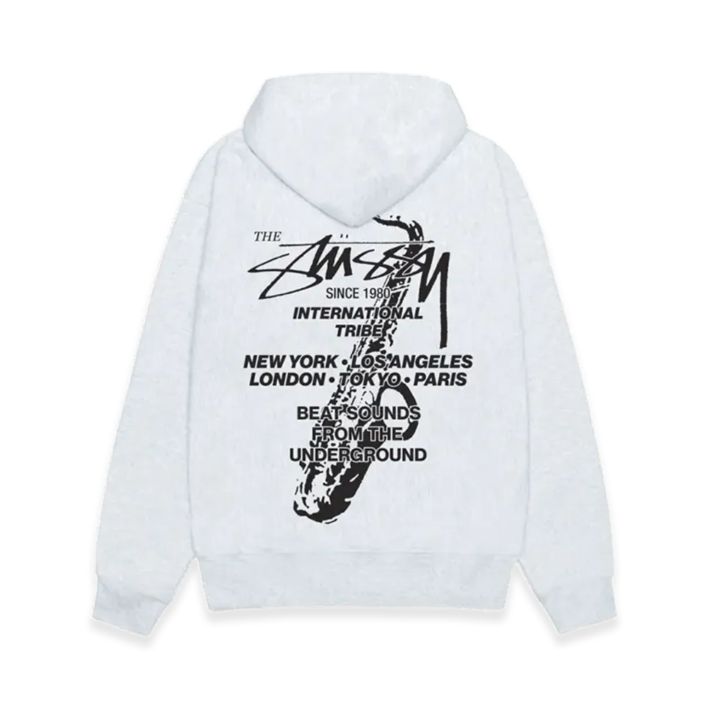 Stussy Beat Sounds Zip Hoodie "Ash Heather"