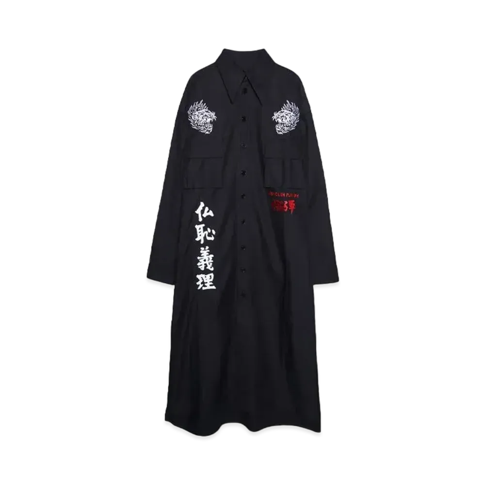 LU'U DAN TOKKO-LD OVERSHIRT "BLACK"