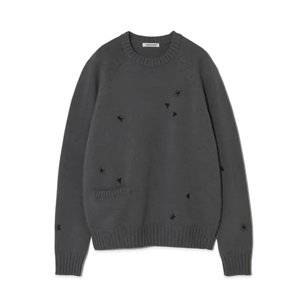 UNDERCOVER Polyester Cotton Knit Pullover "Gray"