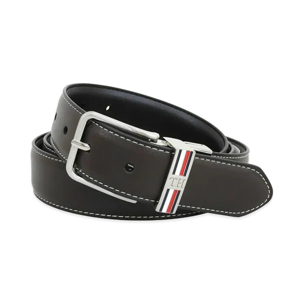 TOMMY HILFIGER 42/105 Leather Belt "Brown/Black"
