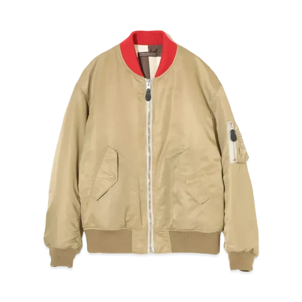 UNDERCOVER x FRAGMENT Women's Nylon Ma-1 Jacket "Beige"