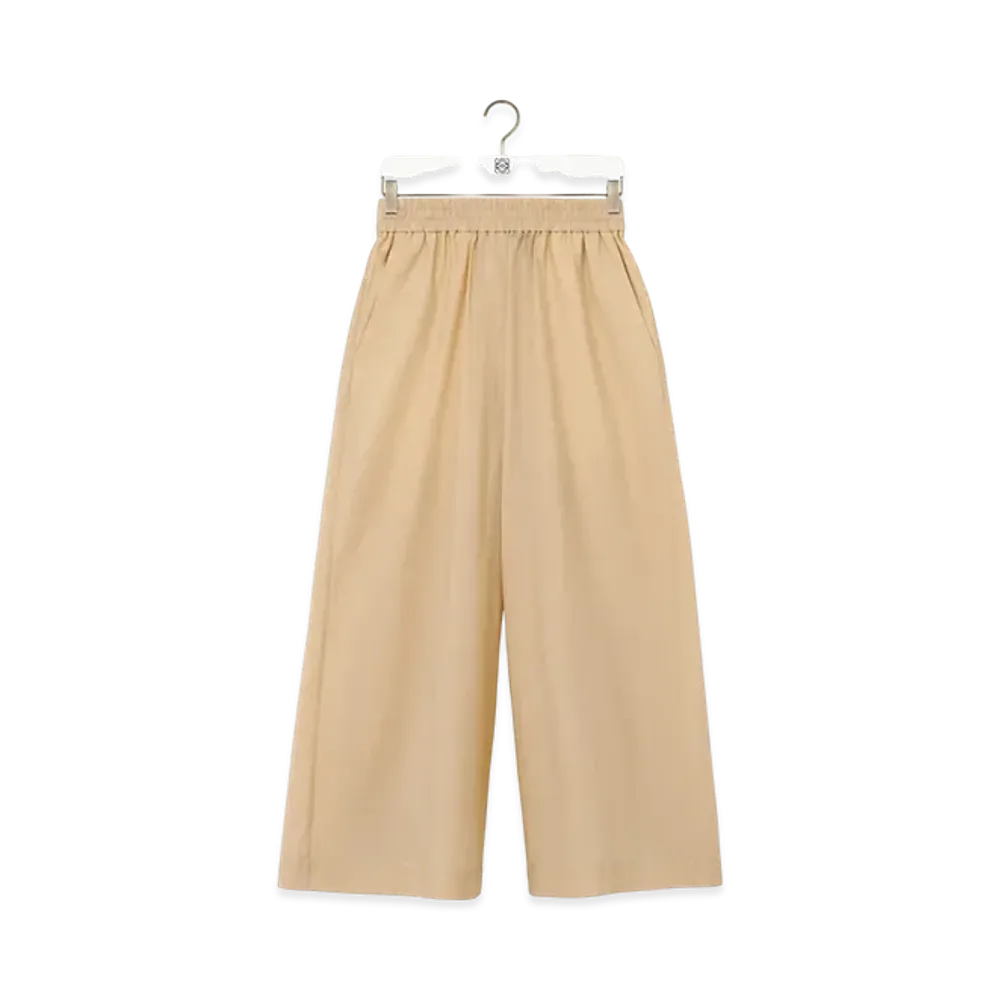 LOEWE Cropped Trousers "Light Beige"