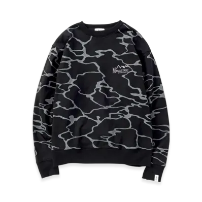 MANASTASH Lithium Crewneck Sweat "Black"