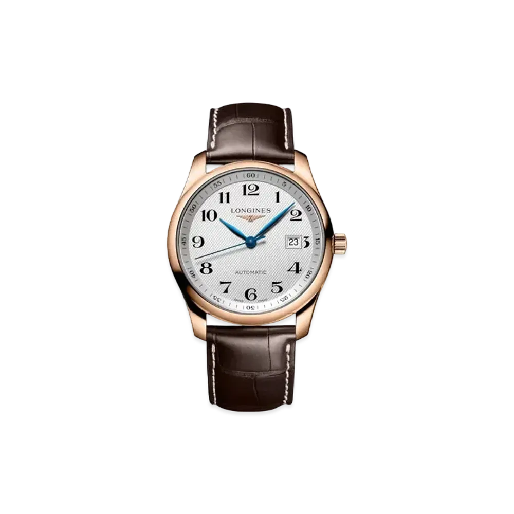 Longines Master Collection 40.00mm "Silver Barleycorn/Pink Gold/Brown" L2.793.8.78.3
