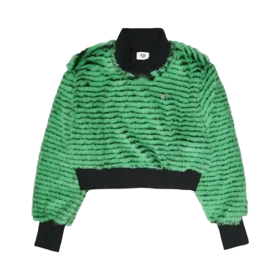 HTH fur border sweat "GREEN"