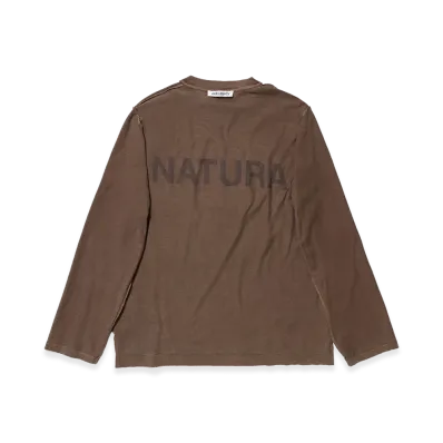 OUR LEGACY Work Shop Box Longsleeve Tee "Overdyed Earth Festival Print"