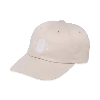 A BATHING APE Japanese Motif Panel Cap "Ivory"