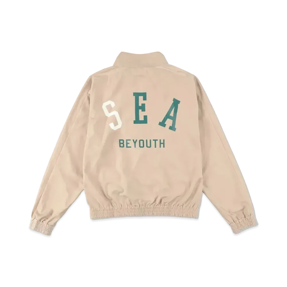 WIND AND SEA BYT (SEA) Nylon Coach Jacket "Beige"