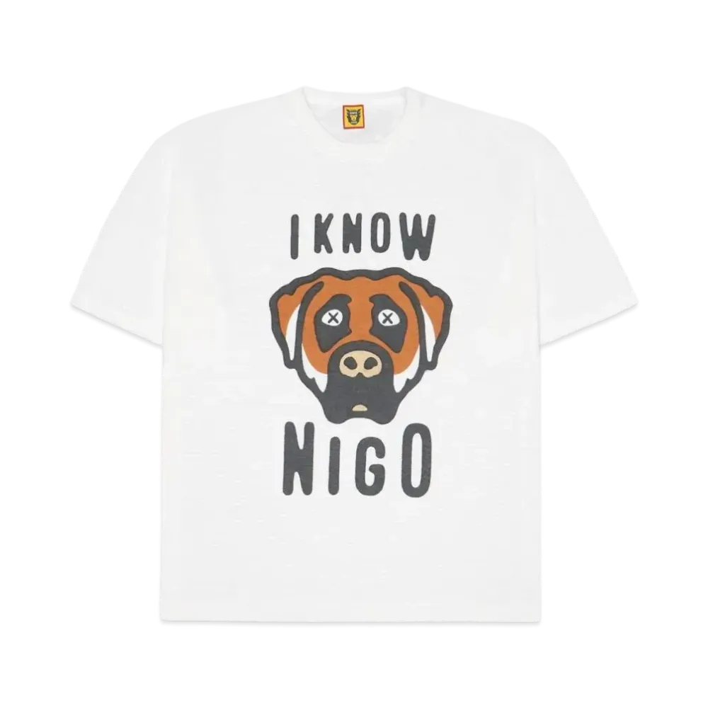 HUMAN MADE I KNOW NIGO KAWS T-SHIRT "White"