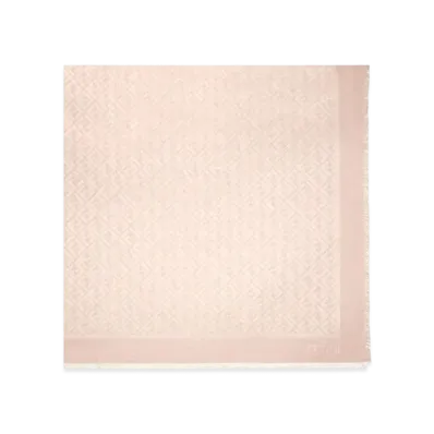 FENDI FF Shawl Organic Silk "Pink"