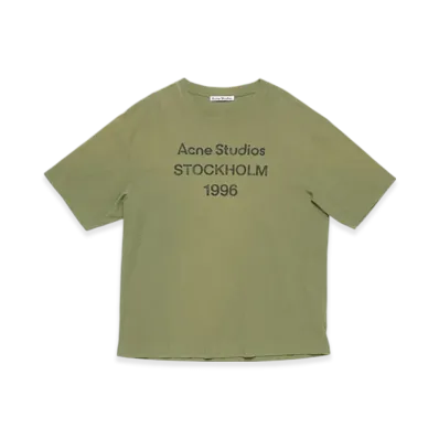 Acne Studios Logo T-Shirt - Relaxed Fit "Olive Green"
