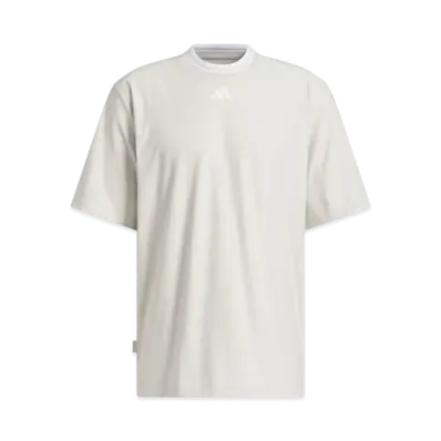 adidas Beyond the Course Twist Knit Loose Fit Crew Neck Short Sleeve Polo "Alumina"