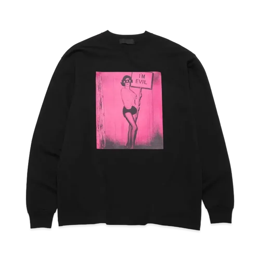 GOD SELECTION XXX LONG SLEEVE T-SHIRT GX-A22-LT-03 "Black"