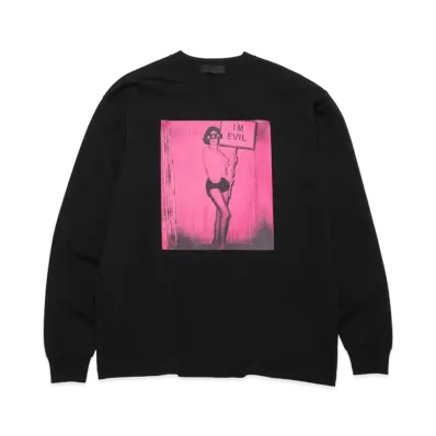 GOD SELECTION XXX LONG SLEEVE T-SHIRT GX-A22-LT-03 "Black"