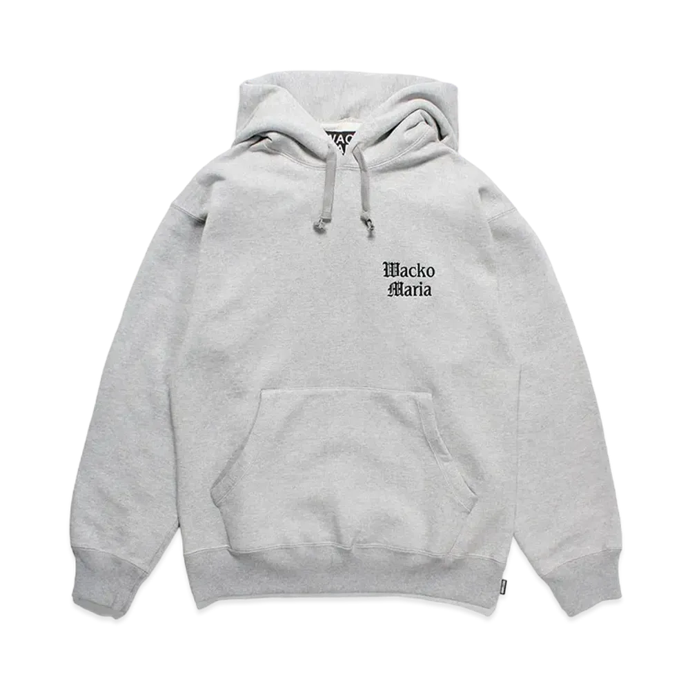 WACKO MARIA Heavy Weight Pull Over Hooded Sweat Shirt "Gray"